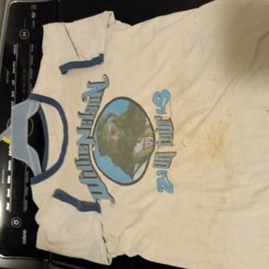 Willie Nelson tour tee, blue ringer.